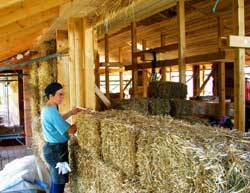 strohballen baustelle